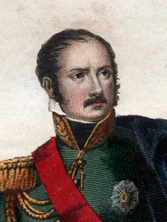 Porträtt av prins Eugene Rose de Beauharnais (1781-1824), vicekung i kungariket Italien, storhertig av Frankfurt, hertig av Leuchtenberg.
